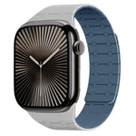 xDfind 對比色磁性矽膠錶帶，適用於 Apple Watch 42 / 44 / 45 / 46 / 49mm，適用於 Apple Watch 38 / 40 / 41 / S10 42mm