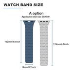 xDfind 對比色磁性矽膠錶帶，適用於 Apple Watch 42 / 44 / 45 / 46 / 49mm，適用於 Apple Watch 38 / 40 / 41 / S10 42mm