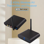 Measy AV230 2.4GHz 無線音頻/視頻發射器與接收器，帶紅外回傳功能，距離：300米，AV230 黑色