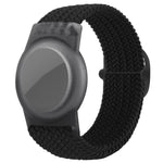 xDfind 可調節尼龍編織錶帶風格防丟追蹤器保護套，適用於 AirTag 第二代 / AirTag 第一代