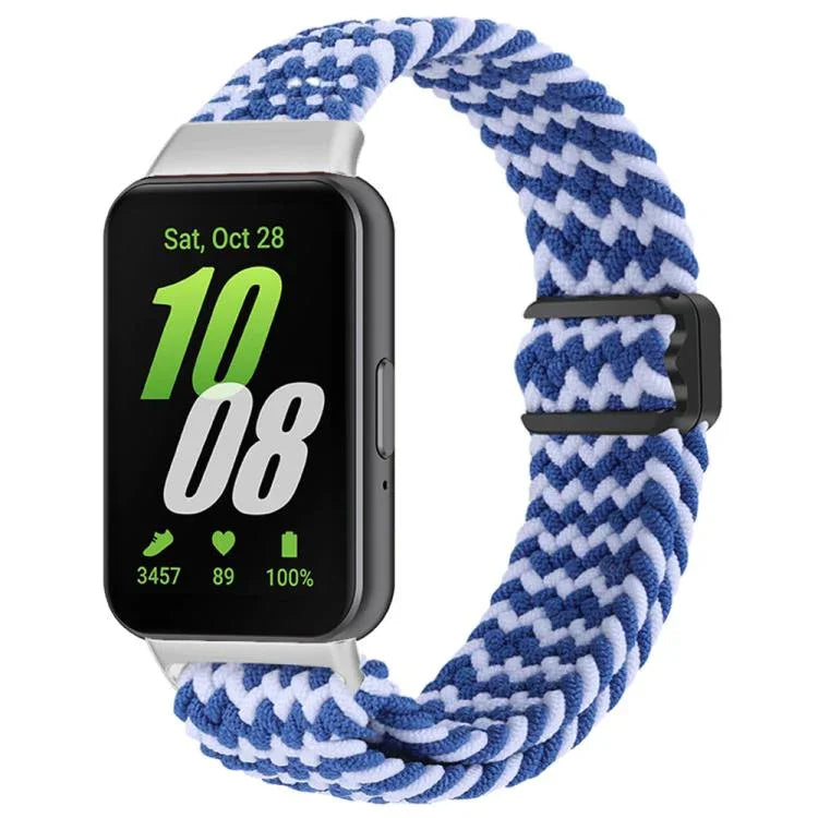 xDfind 磁吸扣尼龍編織錶帶，適用於 Samsung Galaxy Fit 3