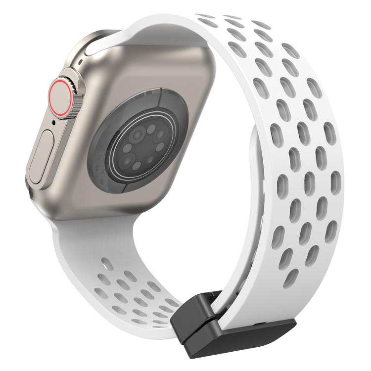 xDfind 磁性扣環矽膠錶帶，適用於 Apple Watch 42 / 44 / 45 / 46 / 49mm，適用於 Apple Watch 38 / 40 / 41 / S10 42mm
