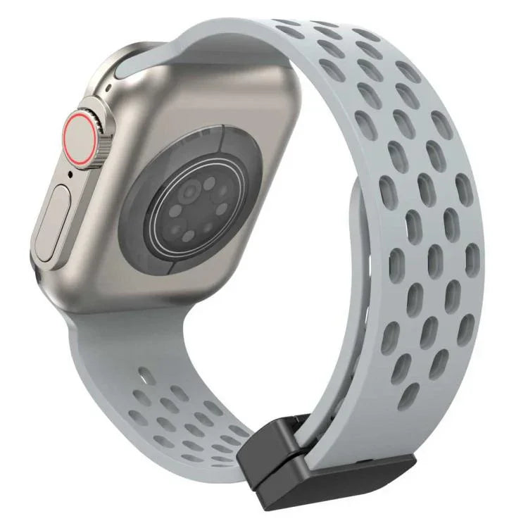 xDfind 磁性扣環矽膠錶帶，適用於 Apple Watch 42 / 44 / 45 / 46 / 49mm，適用於 Apple Watch 38 / 40 / 41 / S10 42mm