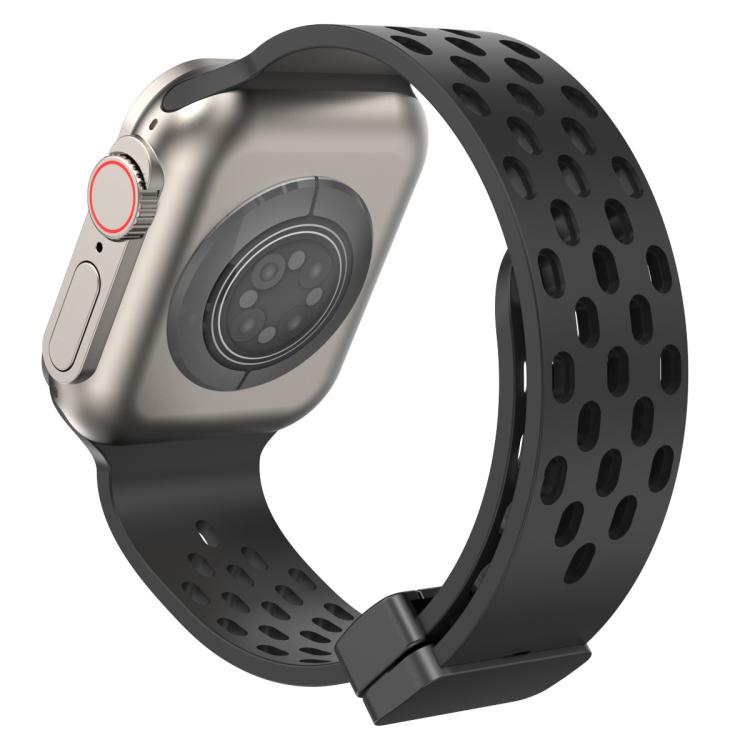 xDfind 磁性扣環矽膠錶帶，適用於 Apple Watch 42 / 44 / 45 / 46 / 49mm，適用於 Apple Watch 38 / 40 / 41 / S10 42mm