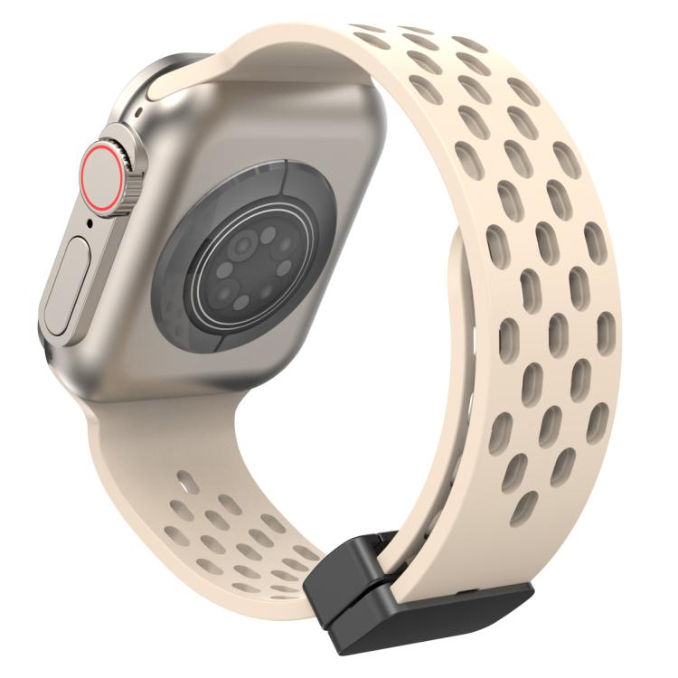 xDfind 磁性扣環矽膠錶帶，適用於 Apple Watch 42 / 44 / 45 / 46 / 49mm，適用於 Apple Watch 38 / 40 / 41 / S10 42mm