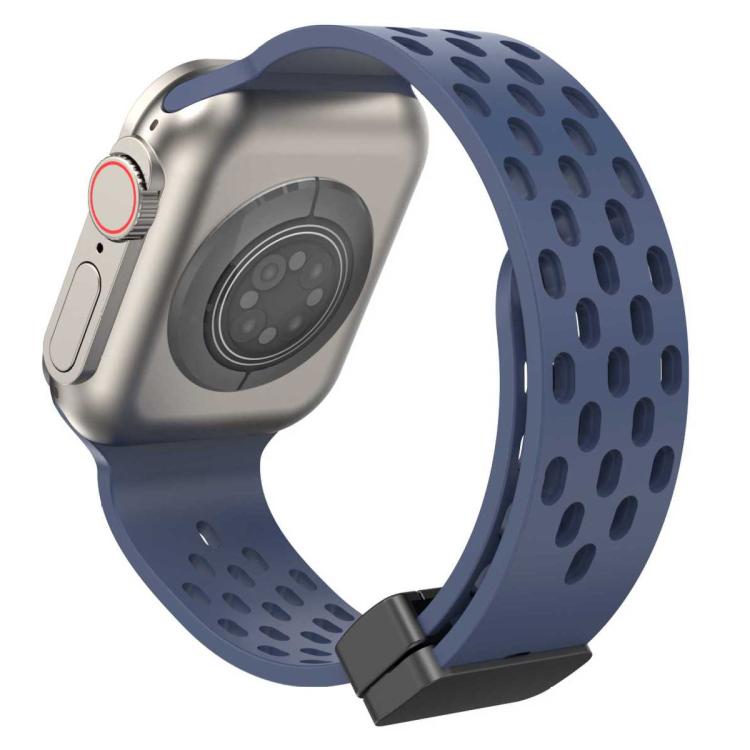 xDfind 磁性扣環矽膠錶帶，適用於 Apple Watch 42 / 44 / 45 / 46 / 49mm，適用於 Apple Watch 38 / 40 / 41 / S10 42mm