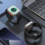 xDfind 磁性扣環矽膠錶帶，適用於 Apple Watch 42 / 44 / 45 / 46 / 49mm，適用於 Apple Watch 38 / 40 / 41 / S10 42mm