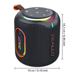 Zealot M1 30W 便攜戶外 IPX6 RGB 立體聲藍牙喇叭