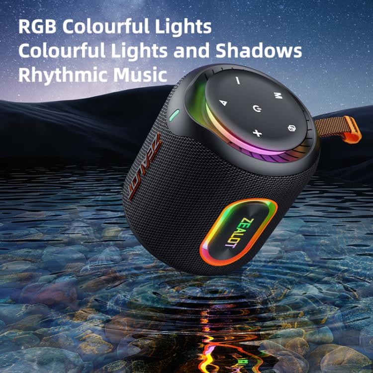 Zealot M1 30W 便攜戶外 IPX6 RGB 立體聲藍牙喇叭