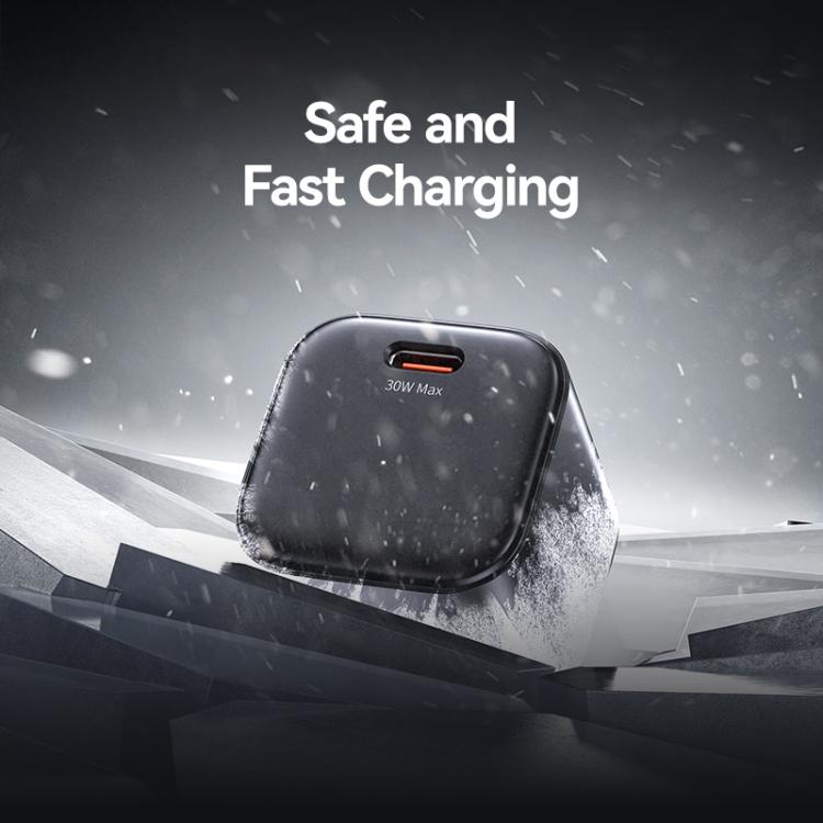 USAMS CC269 30W GaN USB-C / Type-C 埠迷你快速充電器，美規插頭