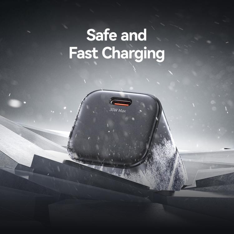USAMS CC276 30W GaN USB-C / Type-C 埠迷你快速充電器，英規插頭