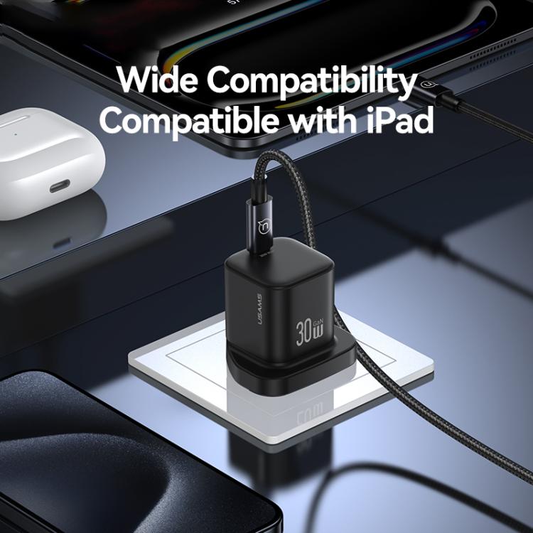 USAMS CC276 30W GaN USB-C / Type-C 埠迷你快速充電器，英規插頭