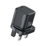 USAMS CC274 20W GaN USB-C / Type-C 埠迷你快速充電器，英規插頭
