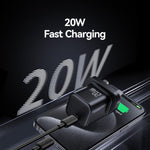 USAMS CC274 20W GaN USB-C / Type-C 埠迷你快速充電器，英規插頭