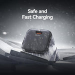 USAMS CC274 20W GaN USB-C / Type-C 埠迷你快速充電器，英規插頭