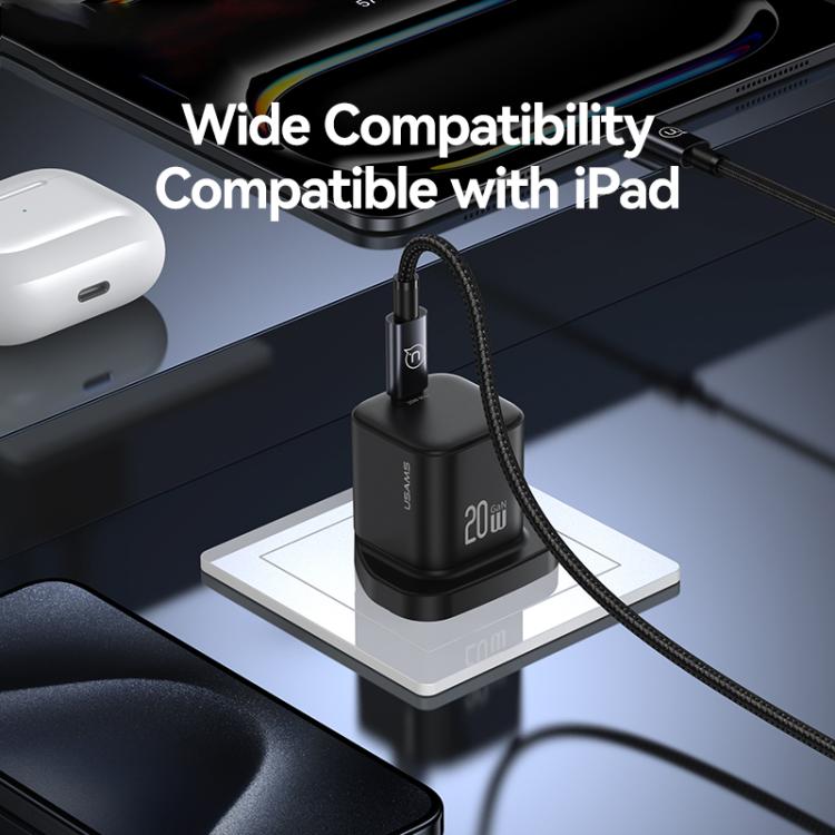 USAMS CC274 20W GaN USB-C / Type-C 埠迷你快速充電器，英規插頭