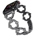 xDfind O 形鑽石金屬錶帶，適用於 Apple Watch 42 / 44 / 45 / 46 / 49mm，適用於 Apple Watch 38 / 40 / 41 / S10 42mm
