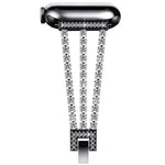 xDfind 三鑽石金屬錶帶，適用於 Apple Watch 42 / 44 / 45 / 46 / 49mm，適用於 Apple Watch 38 / 40 / 41 / S10 42mm
