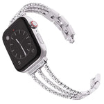 xDfind 三鑽石金屬錶帶，適用於 Apple Watch 42 / 44 / 45 / 46 / 49mm，適用於 Apple Watch 38 / 40 / 41 / S10 42mm