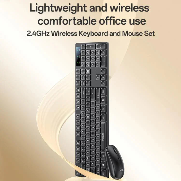 Yesido KB42 2.4G 商務無線鍵鼠套裝，阿拉伯語版，英語版