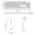 Yesido KB42 2.4G 商務無線鍵鼠套裝，阿拉伯語版，英語版