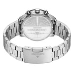 NORTH EDGE LONGWINGS Outdoor Men Solar Charging Stainless Steel Strap Sports Watch