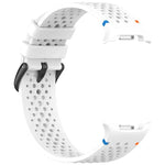 xDfind 合金黑色扣環蜂巢透氣矽膠錶帶，適用於 Samsung Galaxy Watch8 / Watch8 Classic