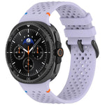 xDfind 合金黑色扣環蜂巢透氣矽膠錶帶，適用於 Samsung Galaxy Watch8 / Watch8 Classic