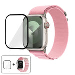 Buckle Loop Nylon Watch Band with 3D Curved Film, For Apple Watch Series 41mm