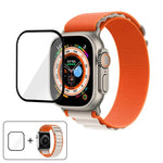 扣環環尼龍錶帶搭配 3D 曲面膜，適用於 Apple Watch Ultra 2 / 1 49mm