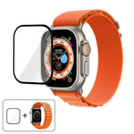 扣環環尼龍錶帶搭配 3D 曲面膜，適用於 Apple Watch Ultra 2 / 1 49mm