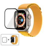 扣環環尼龍錶帶搭配 3D 曲面膜，適用於 Apple Watch Ultra 2 / 1 49mm