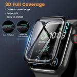 扣環環尼龍錶帶搭配 3D 曲面膜，適用於 Apple Watch Series 10 46mm
