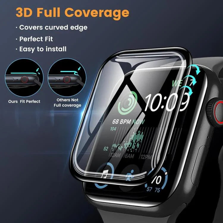 扣環環尼龍錶帶搭配 3D 曲面膜，適用於 Apple Watch Ultra 2 / 1 49mm