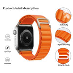 帶有3D曲面膜的扣環尼龍錶帶，適用於Apple Watch系列42毫米