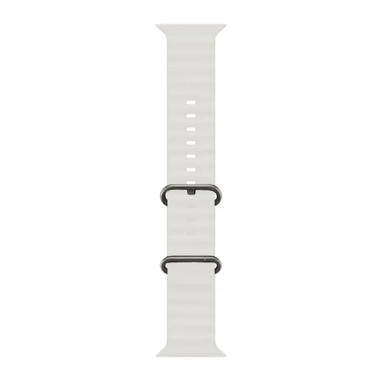 帶有3D曲面膜的海洋矽膠錶帶，適用於Apple Watch系列41毫米，Apple Watch系列38毫米，Apple Watch系列42毫米
