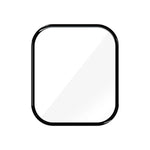 帶有3D曲面膜的海洋矽膠錶帶，適用於Apple Watch系列10 46毫米，Apple Watch系列10 42毫米，Apple Watch系列44毫米