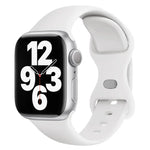 帶有3D曲面膜的蝴蝶扣矽膠錶帶，適用於Apple Watch系列10 46毫米，Apple Watch系列10 42毫米，Apple Watch系列44毫米