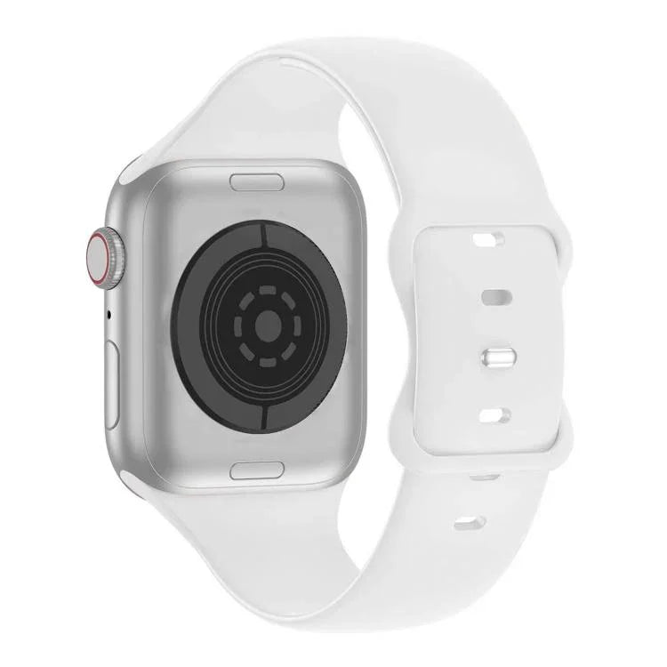 帶有3D曲面膜的蝴蝶扣矽膠錶帶，適用於Apple Watch系列40毫米，Apple Watch Ultra 2 / 1 49毫米，Apple Watch系列45毫米
