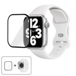 帶有3D曲面膜的蝴蝶扣矽膠錶帶，適用於Apple Watch系列41毫米，Apple Watch系列38毫米，Apple Watch系列42毫米