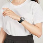 帶有3D曲面膜的蝴蝶扣矽膠錶帶，適用於Apple Watch系列41毫米，Apple Watch系列38毫米，Apple Watch系列42毫米