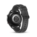 平紋皮革替換錶帶，適用於 Samsung Galaxy Watch 3 41mm，適用於 Samsung Galaxy Watch 3 45mm