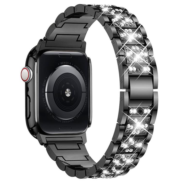 xDfind 鑽石珠寶金屬錶帶附保護殼，適用於Apple Watch系列10 46毫米，Apple Watch系列10 42毫米，Apple Watch系列44毫米，Apple Watch系列40毫米，Apple Watch Ultra 2 / 1 49毫米，Apple Watch系列45毫米