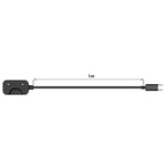 xDfind USB-C / Type-C介面智慧手錶充電線，帶晶片保護，長度：1米，適用於Samsung Galaxy Fit3，Type-C介面
