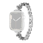 xDfind四葉草鑽石金屬錶帶，適用於Apple Watch 42 / 44 / 45 / 46 / 49mm，Apple Watch 38 / 40 / 41 / S10 42mm