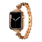 xDfind四葉草鑽石金屬錶帶，適用於Apple Watch 42 / 44 / 45 / 46 / 49mm，Apple Watch 38 / 40 / 41 / S10 42mm