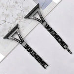xDfind人字紋鑽石不鏽鋼錶帶，適用於Apple Watch 42 / 44 / 45 / 46 / 49mm，Apple Watch 38 / 40 / 41 / S10 42mm