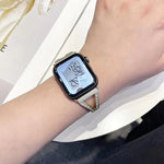 xDfind人字紋鑽石不鏽鋼錶帶，適用於Apple Watch 42 / 44 / 45 / 46 / 49mm，Apple Watch 38 / 40 / 41 / S10 42mm