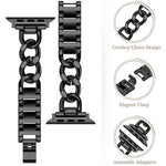 xDfind雙圈金屬錶帶，適用於Apple Watch 42 / 44 / 45 / 46 / 49mm，Apple Watch 38 / 40 / 41 / S10 42mm