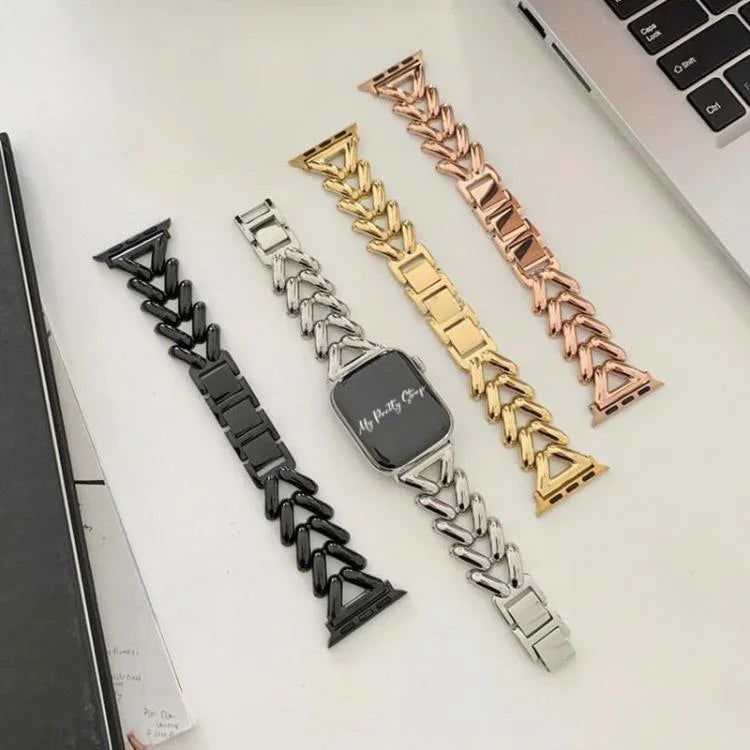 xDfindV型金屬錶帶，適用於Apple Watch 42 / 44 / 45 / 46 / 49mm，Apple Watch 38 / 40 / 41 / S10 42mm